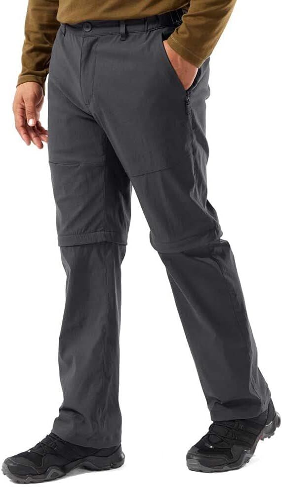 Craghoppers Kiwi Pro Convertible Stretch Trousers (REGULAR) in Dark Lead