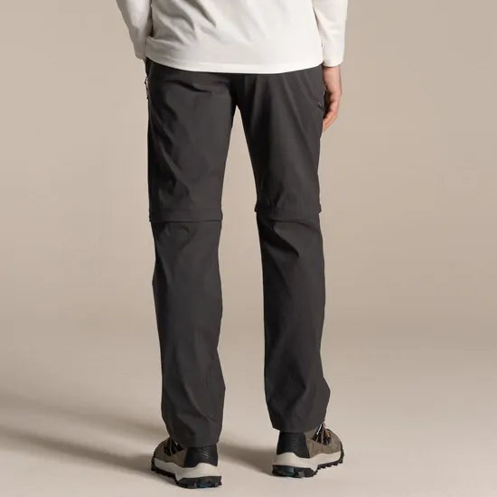 Craghoppers Kiwi Pro III Convertible Stretch Trousers (Regular) in Dark Lead
