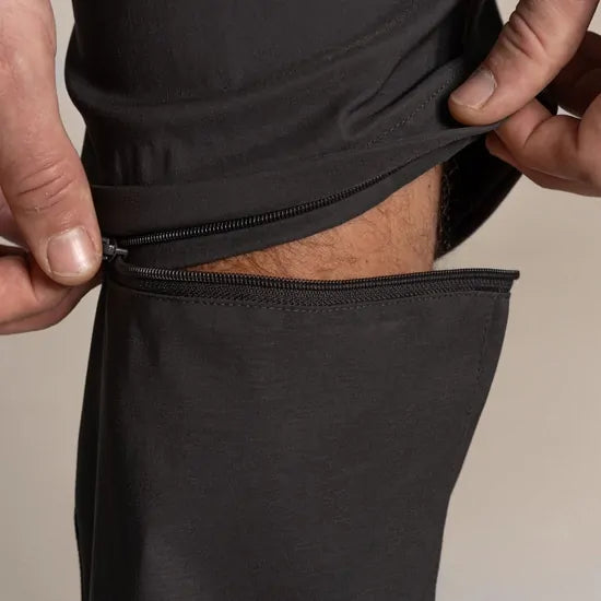 Craghoppers Kiwi Pro III Convertible Stretch Trousers (Regular) in Dark Lead