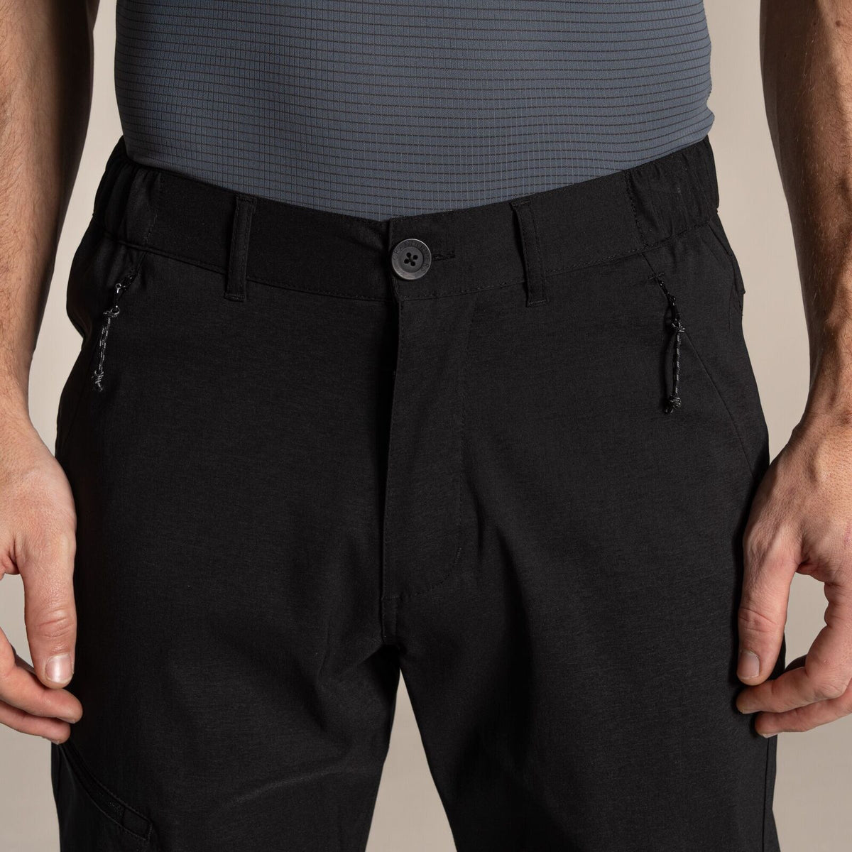 Craghoppers Kiwi Pro III Convertible Stretch Trousers (Regular) in Black