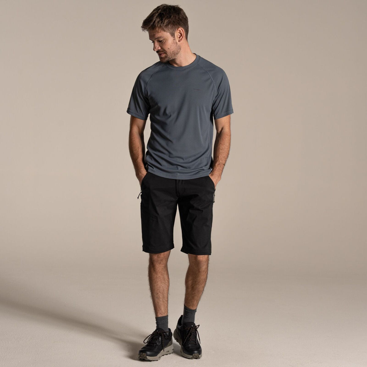 Craghoppers Kiwi Pro III Convertible Stretch Trousers (Regular) in Black