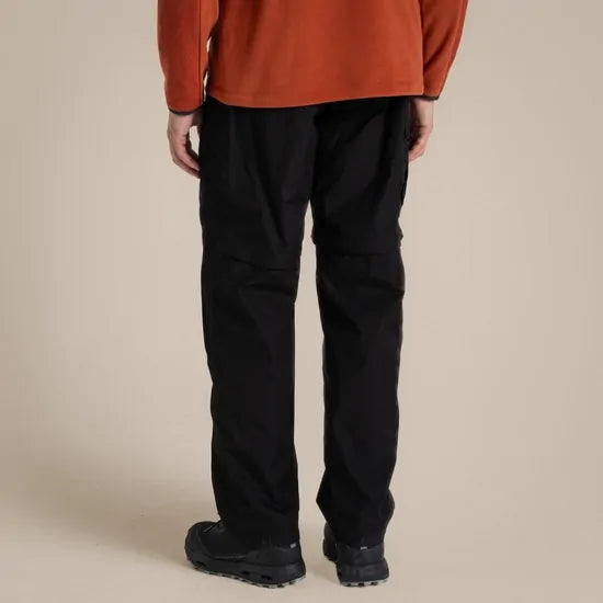 Craghoppers Mens Kiwi Convertible Trousers/Shorts (Regular) in Black