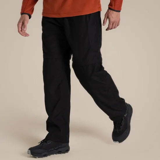 Craghoppers Mens Kiwi Convertible Trousers/Shorts (Regular) in Black