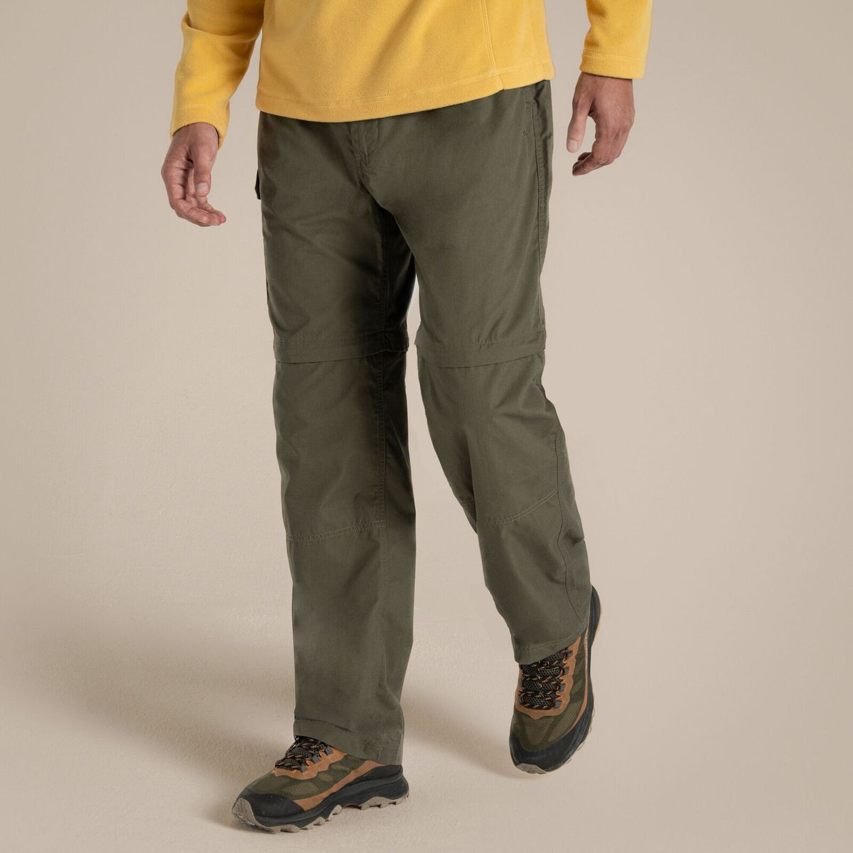 Craghoppers Mens Kiwi Convertible Trousers/Shorts (Regular) in Wild Olive