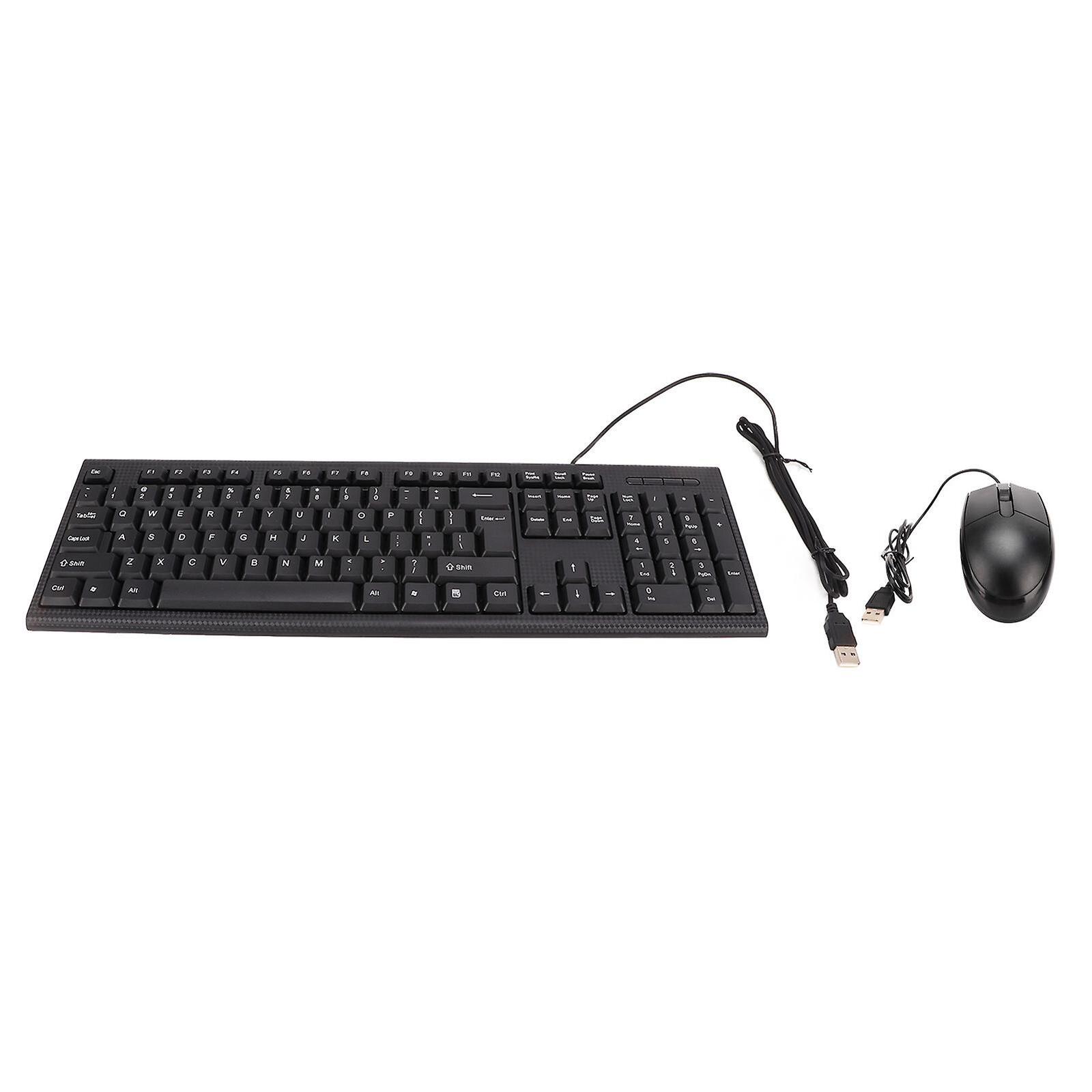 USB Keyboard & Mouse Set Key Board PC Mac Computer for Home Office-2