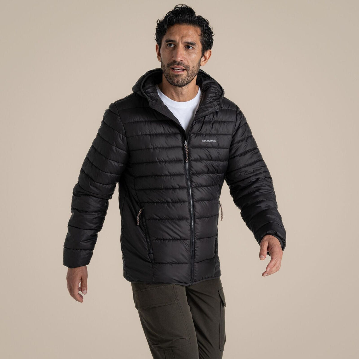Craghoppers Compresslite IX Hooded Insulated Jacket in Black