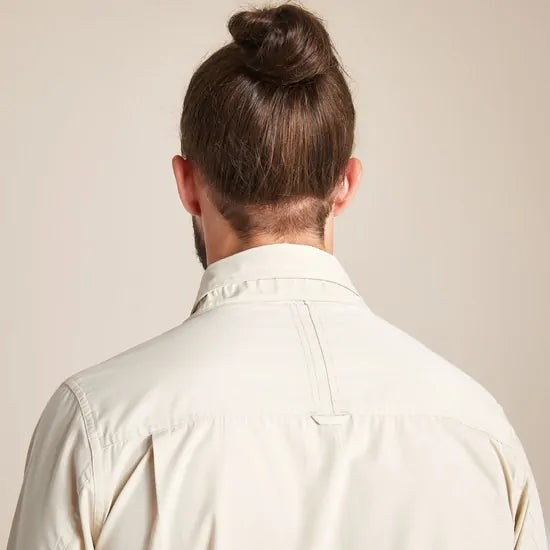 Craghoppers Kiwi Long Sleeve Outdoor Shirt in Oatmeal