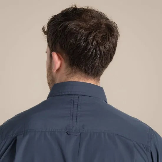 Craghoppers Kiwi Short Sleeve Outdoor Shirt in Ombre Blue