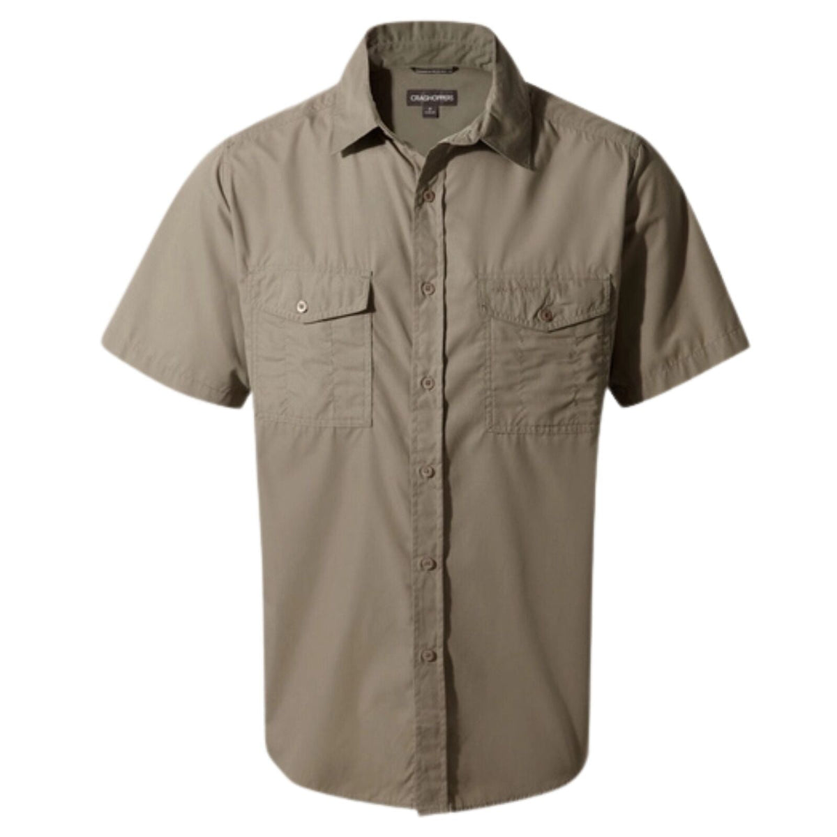 Craghoppers Kiwi Short Sleeve Outdoor Shirt in Pebble