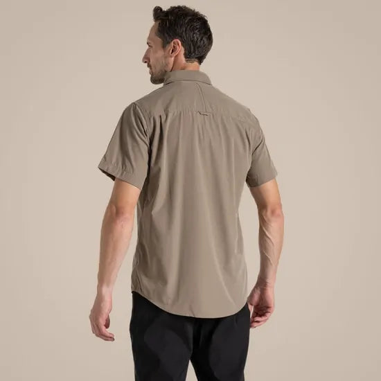 Craghoppers Kiwi Short Sleeve Outdoor Shirt in Pebble