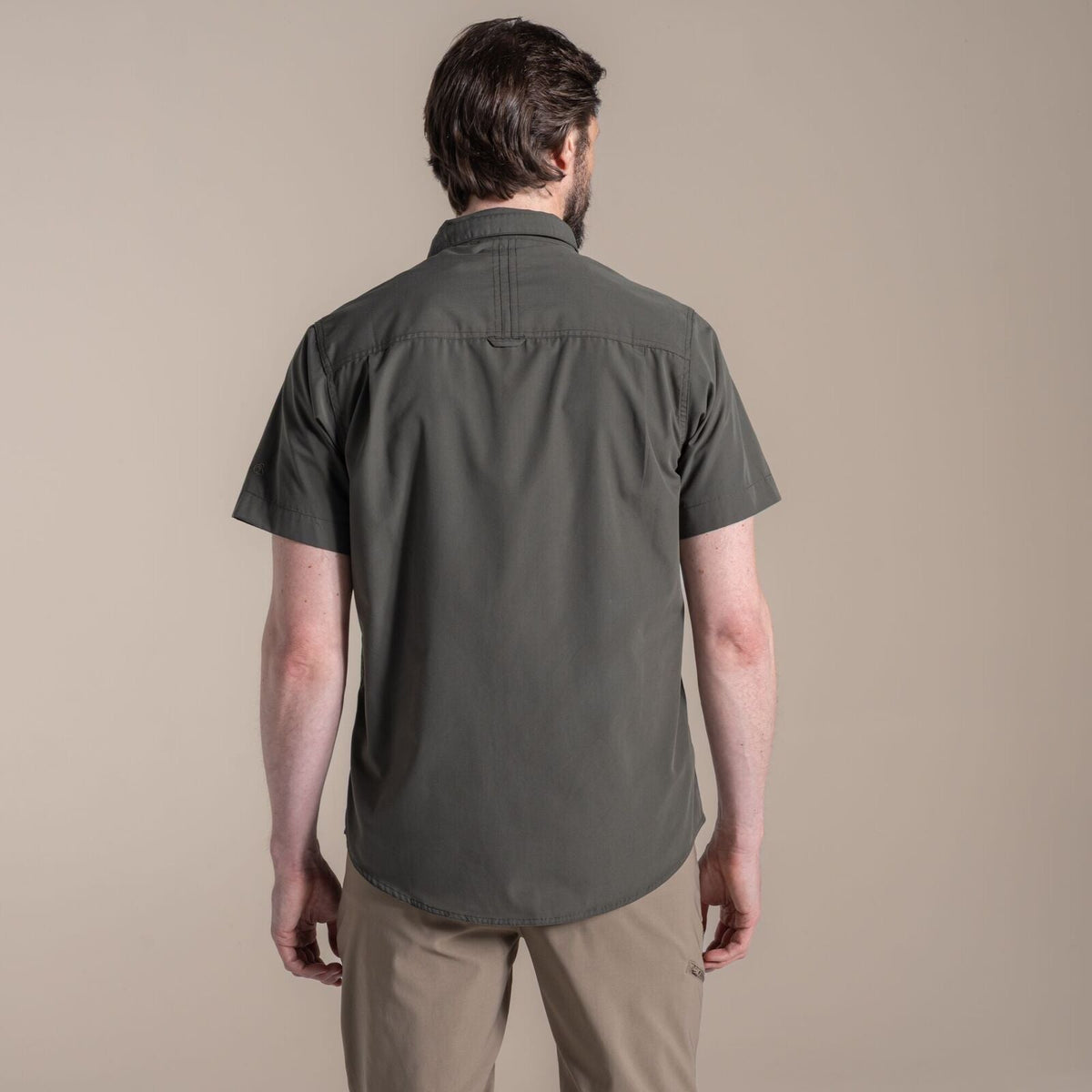 Craghoppers Kiwi II Short Sleeve UPF50+ Hiking Shirt in Cedar
