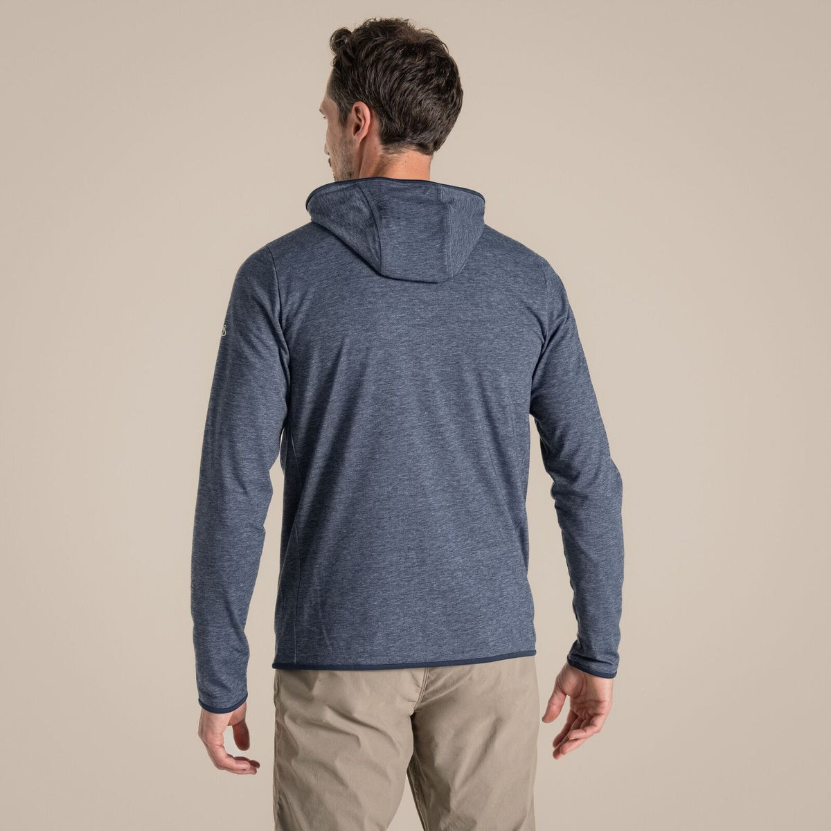 Craghoppers NosiLife Deft Hooded Travel Jacket in Blue Navy Marl
