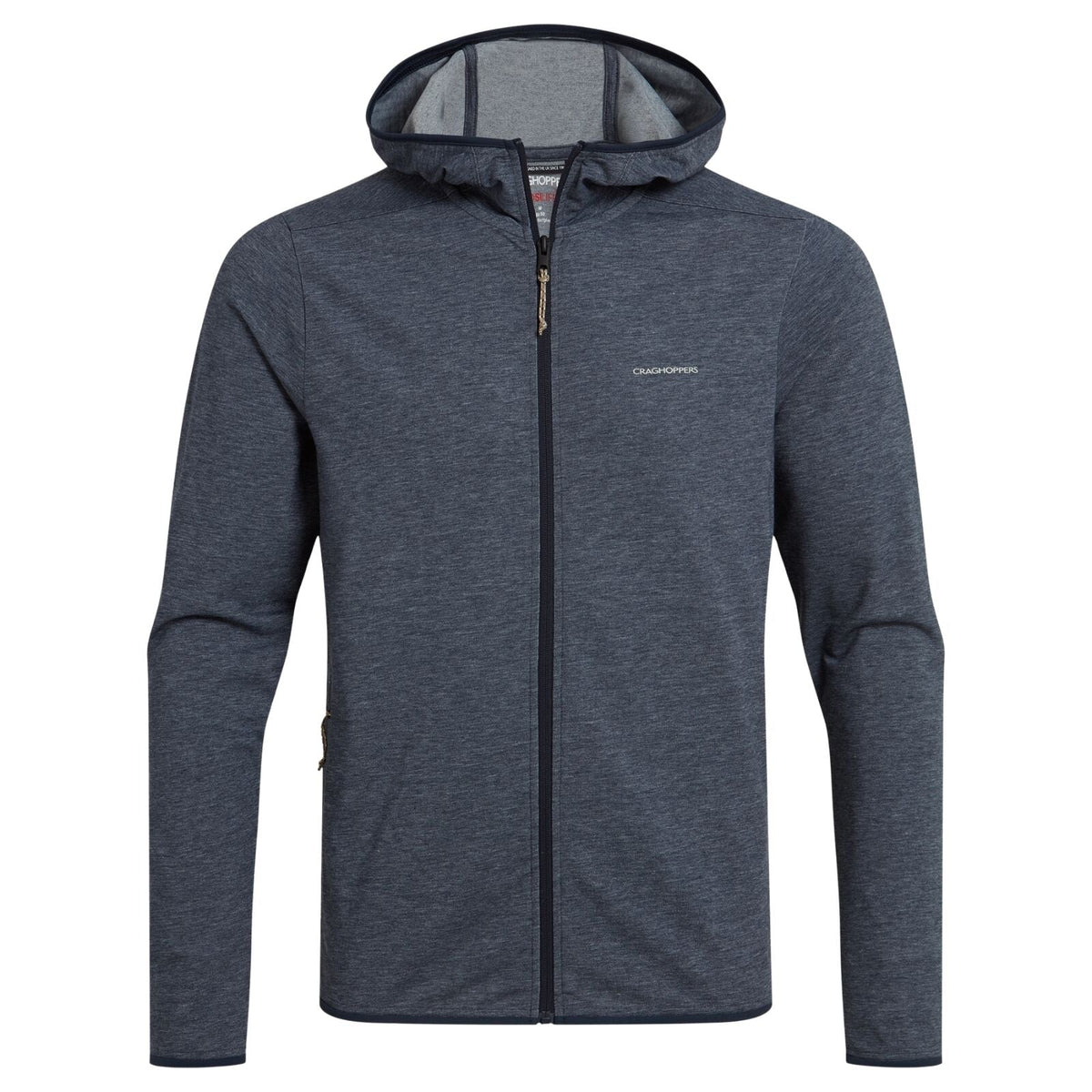 Craghoppers NosiLife Deft Hooded Travel Jacket in Blue Navy Marl