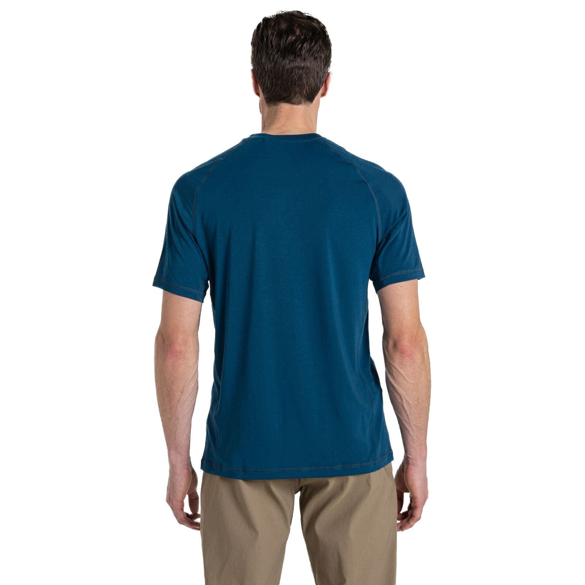 Craghoppers Mens Dynamic Short Sleeved T-Shirt in Tourmaline Blue