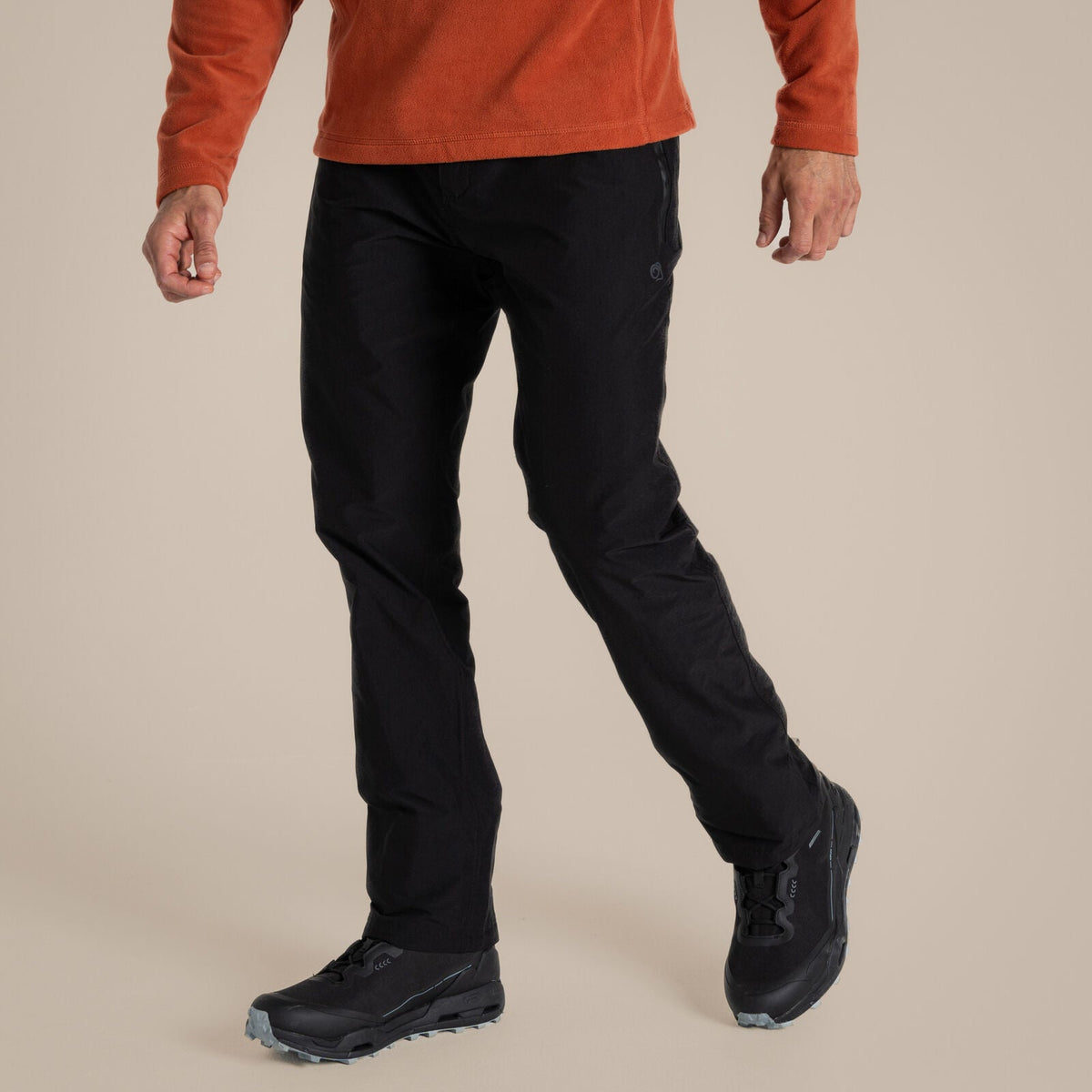 Craghoppers Kiwi Pro Waterproof Trousers AquaDry Hiking Pants (Regular) in Black