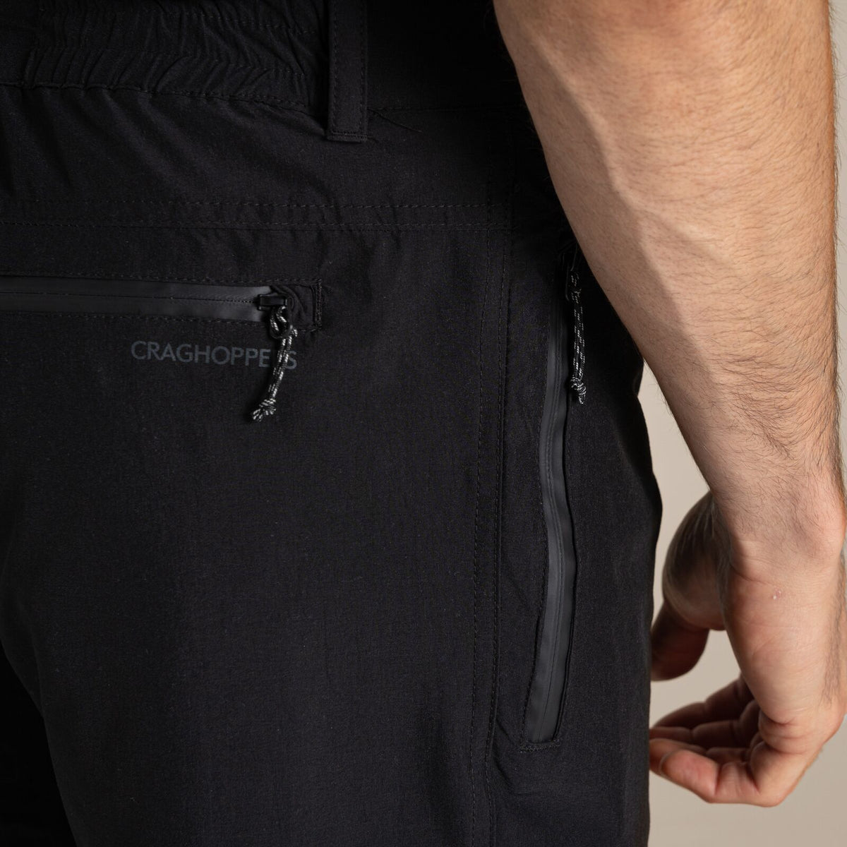 Craghoppers Kiwi Pro Waterproof Trousers AquaDry Hiking Pants (Regular) in Black
