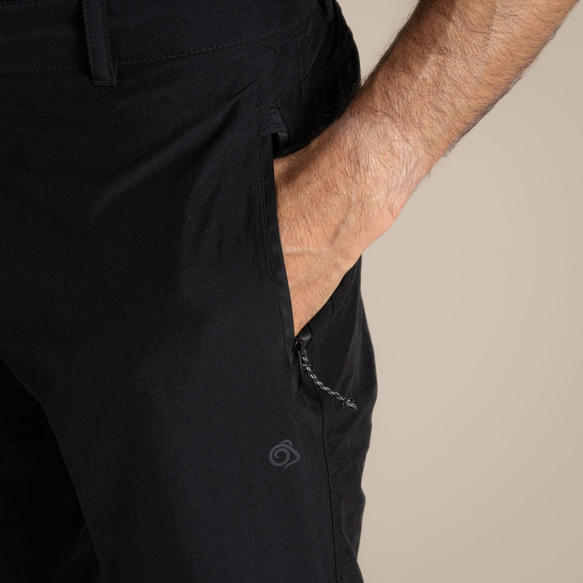 Craghoppers Kiwi Pro Waterproof Trousers AquaDry Hiking Pants (Regular) in Black