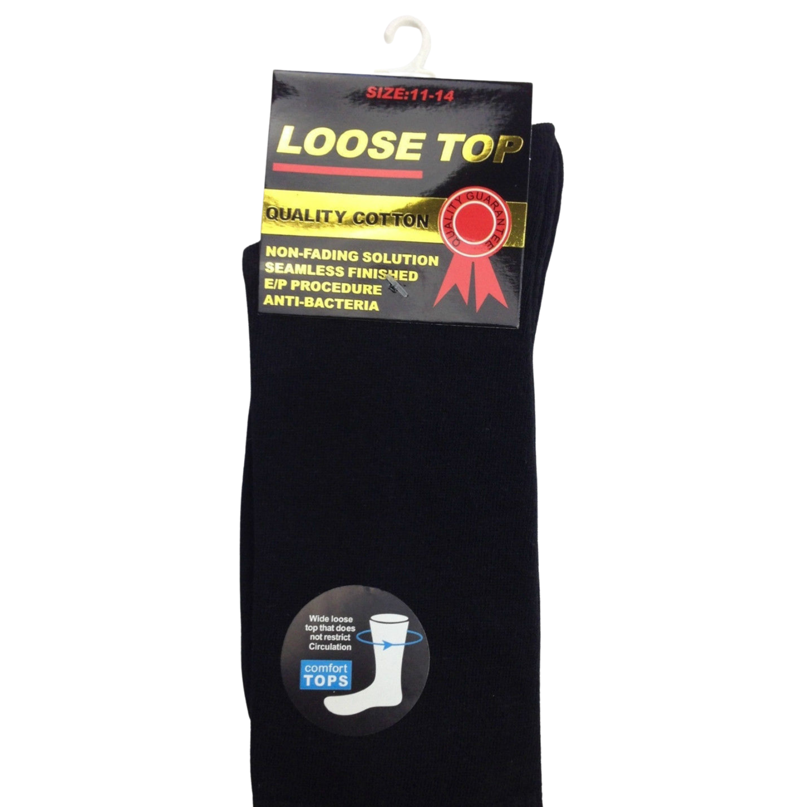 1x Pair COTTON Rich LOOSE TOP SOCKS Dress Medical Circulation Diabetic Comfort-9