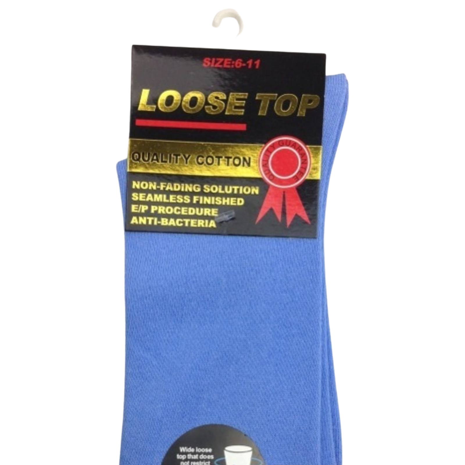 1x Pair COTTON Rich LOOSE TOP SOCKS Dress Medical Circulation Diabetic Comfort-12