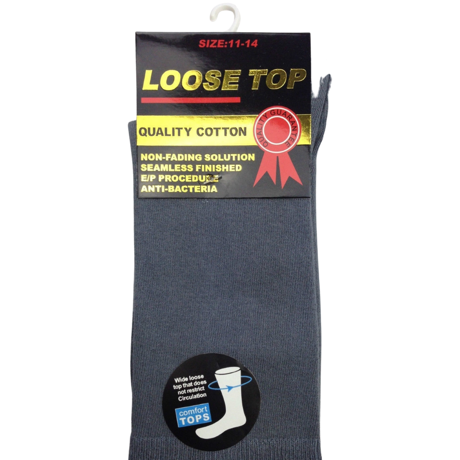 1x Pair COTTON Rich LOOSE TOP SOCKS Dress Medical Circulation Diabetic Comfort-17