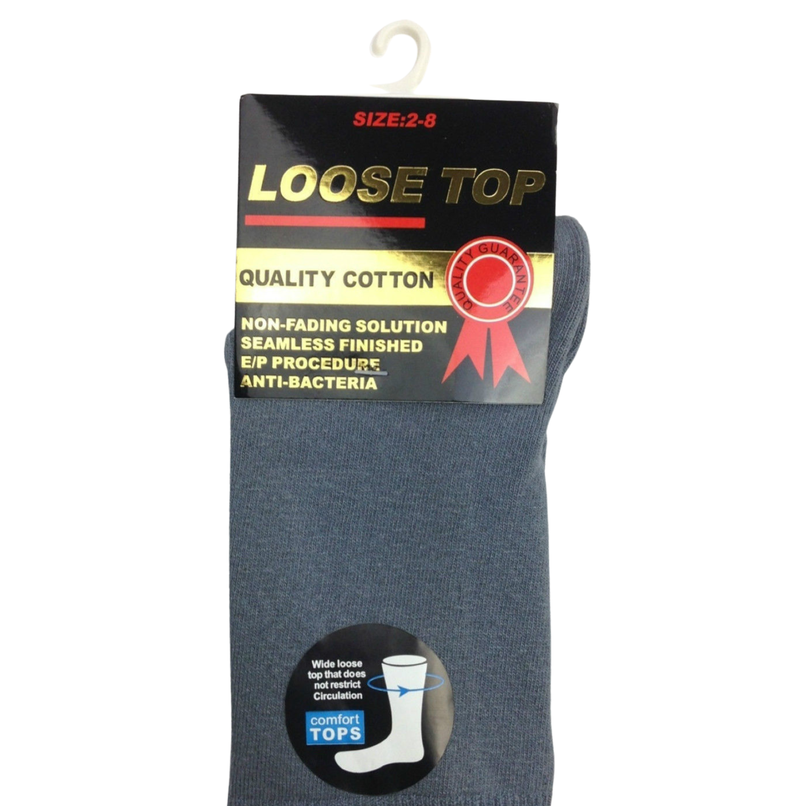 1x Pair COTTON Rich LOOSE TOP SOCKS Dress Medical Circulation Diabetic Comfort-18