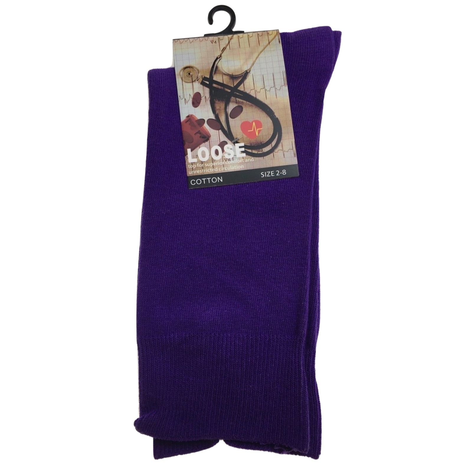 1x Pair COTTON Rich LOOSE TOP SOCKS Dress Medical Circulation Diabetic Comfort-24