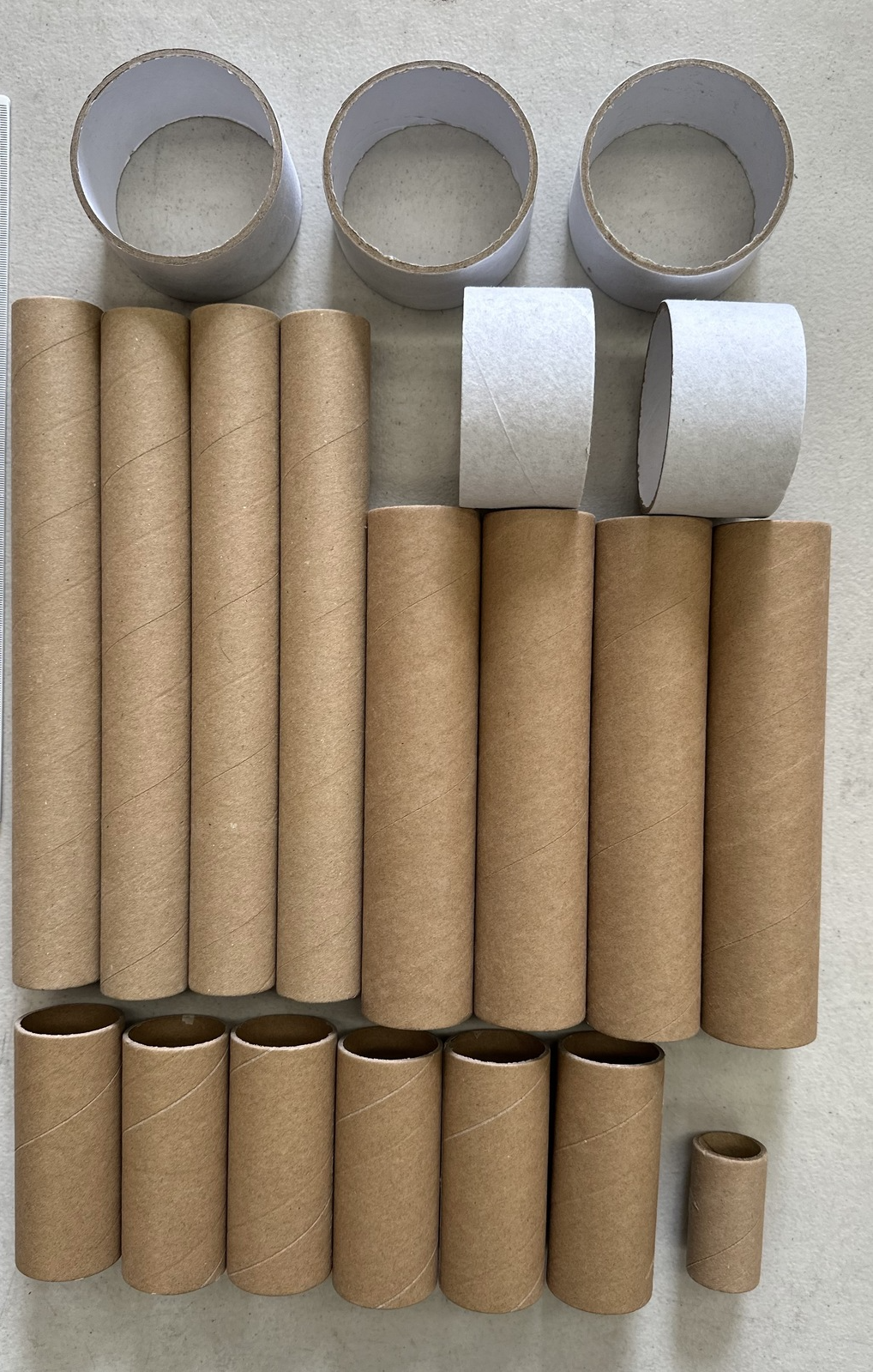 20+ Strong Cardboard Tubes Paper Roll Tubes for Art, Crafts, School, Packaging