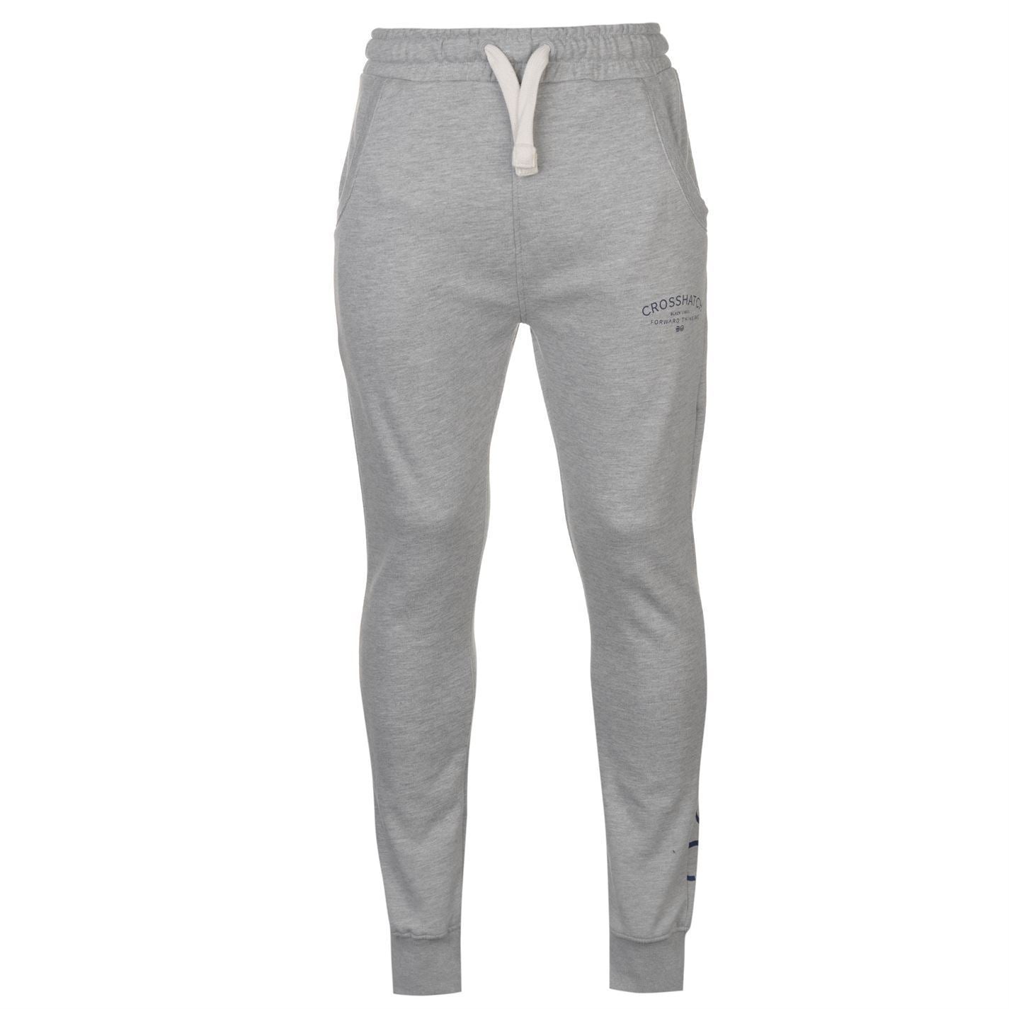CROSSHATCH Leeroy Skinny Track Pants Slim Trousers Cotton Gym Trackies Joggers-13