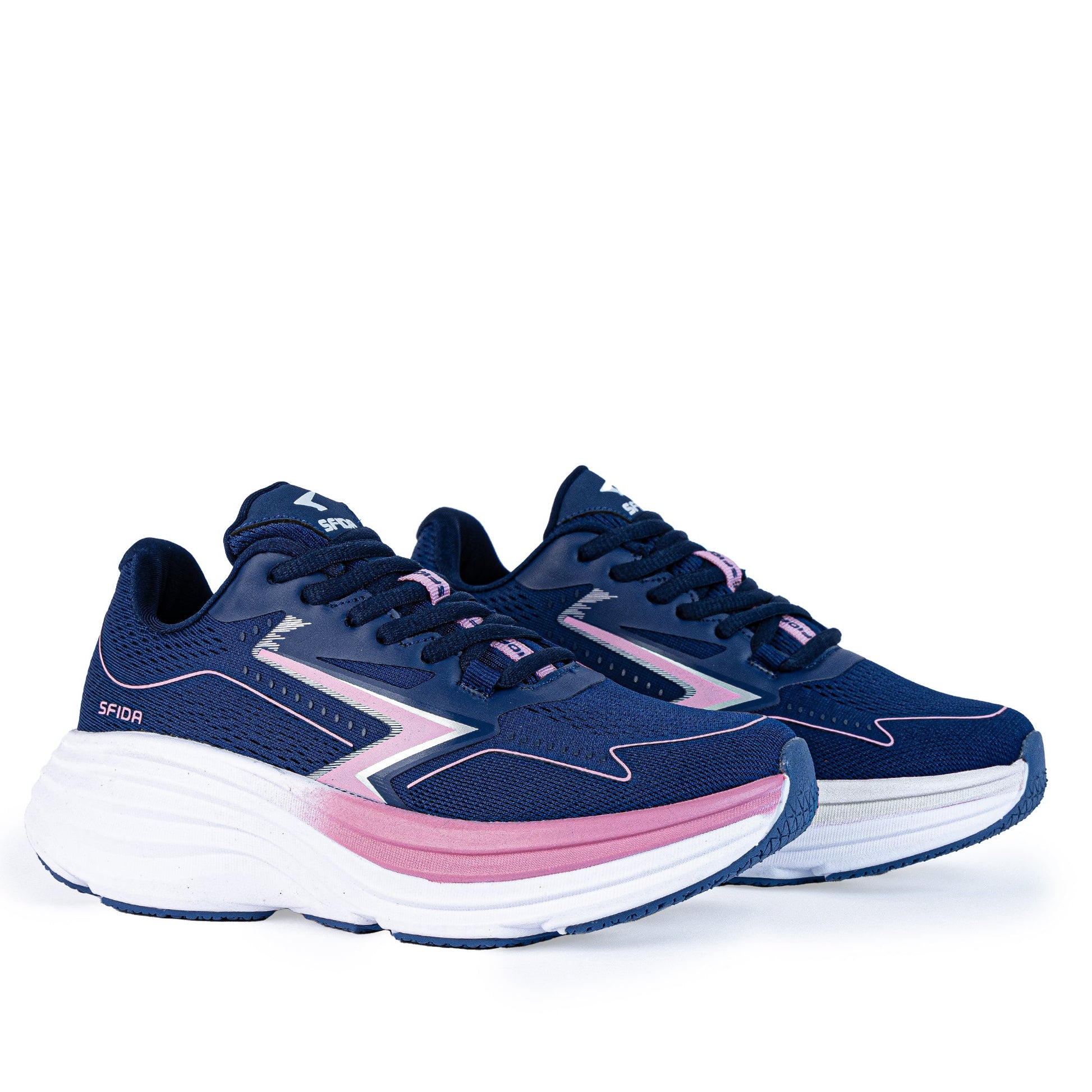 Cruze Women's Runners - Navy/Pink-2