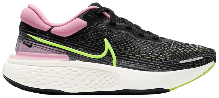 Nike Womens ZoomX Invincible Run Flyknit Running Shoes Runners - Black/Pink-5