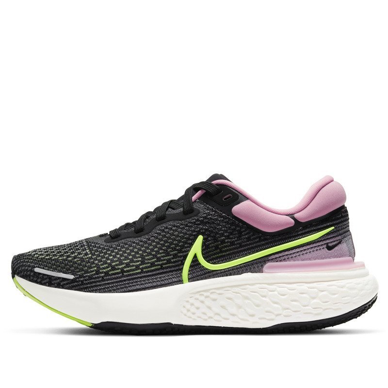 Nike Womens ZoomX Invincible Run Flyknit Running Shoes Runners - Black/Pink-3