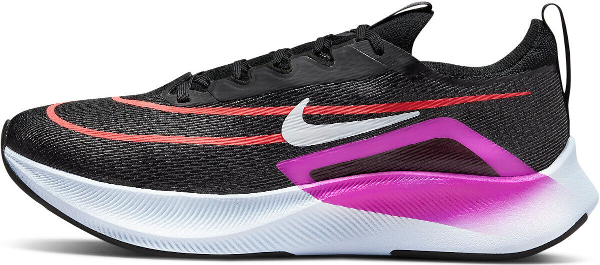 Nike Mens Zoom Fly 4 Running Athletic Shoes Sneakers - Black Hyper Violet-1