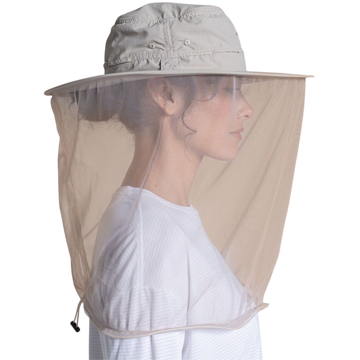 Craghoppers Insect Repellent Wide Brim Ultimate Hat II in Parchment