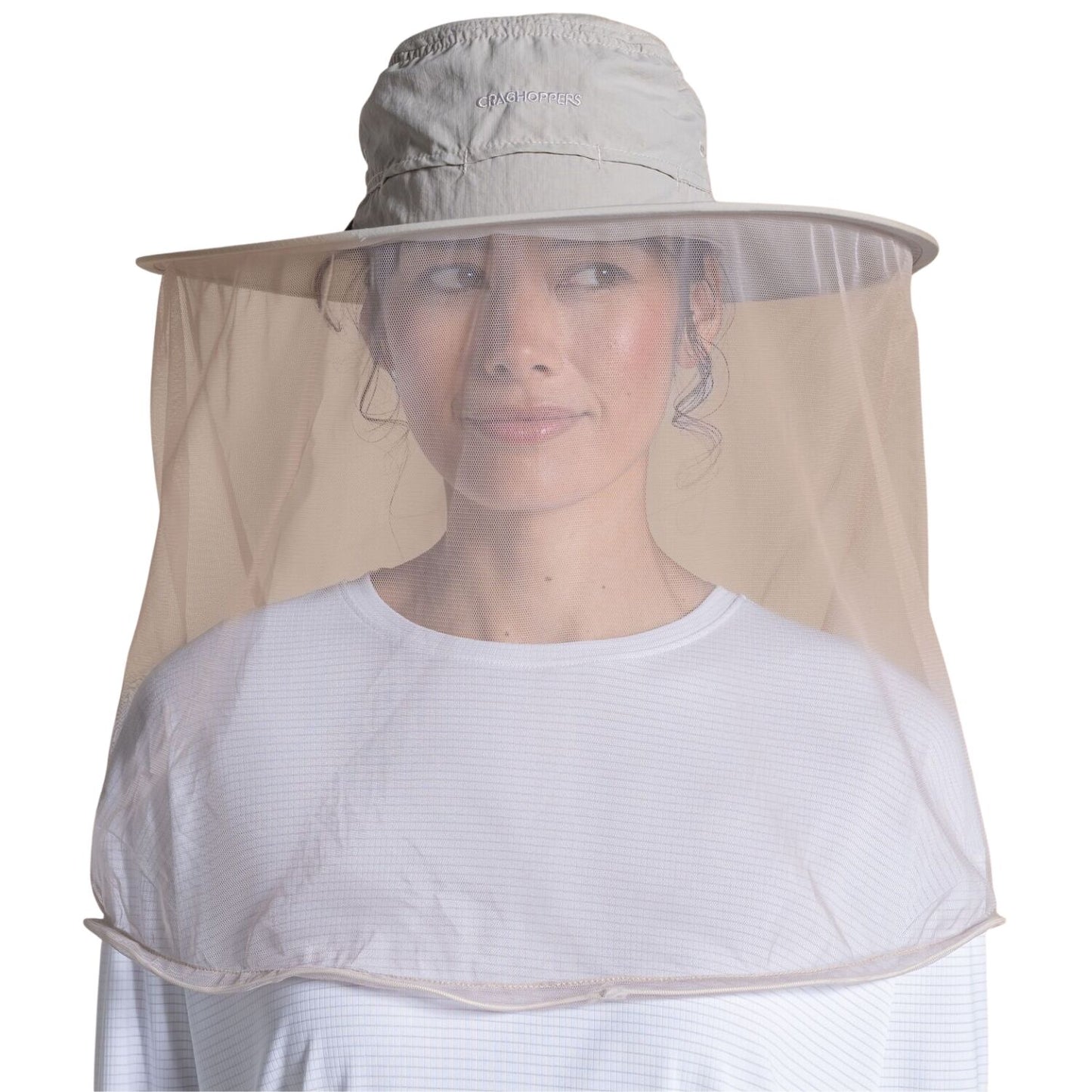 Craghoppers Insect Repellent Wide Brim Ultimate Hat II in Parchment