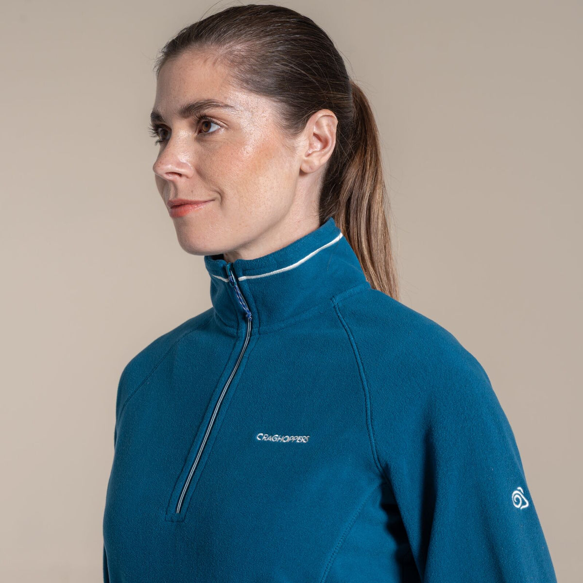 Craghoppers Miska VI Womens Half Zip Fleece Pullover in Porcelain Blue