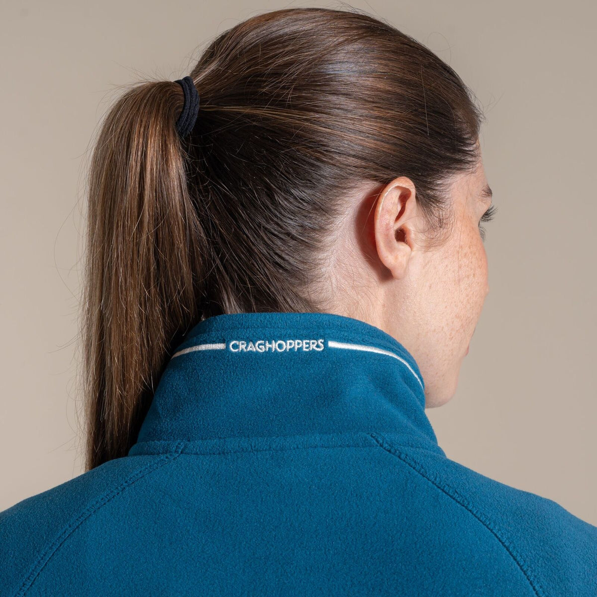 Craghoppers Miska VI Womens Half Zip Fleece Pullover in Porcelain Blue