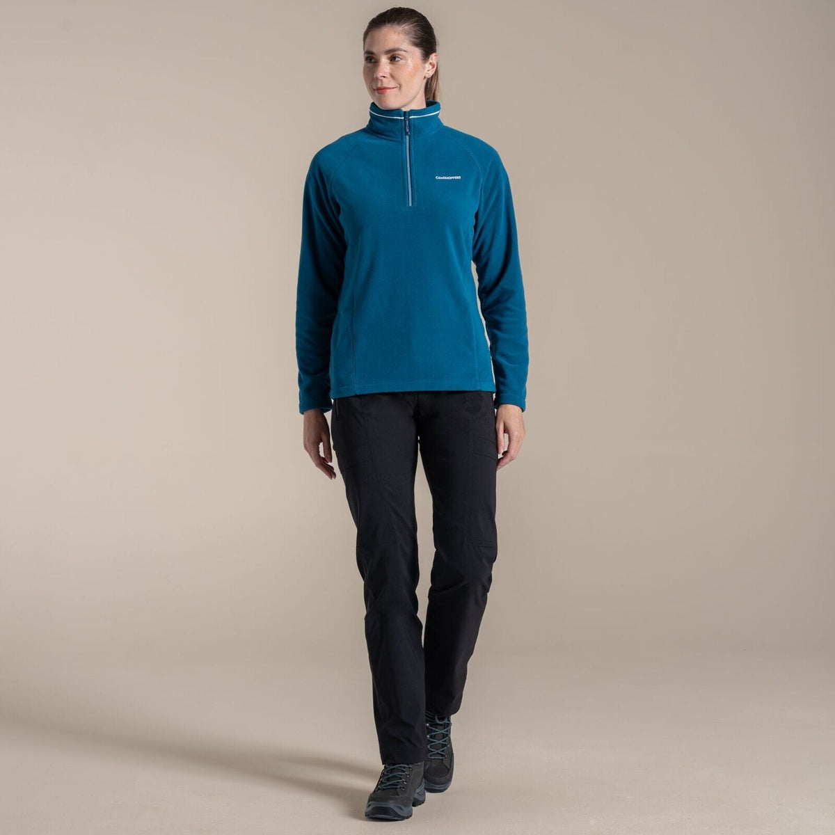 Craghoppers Miska VI Womens Half Zip Fleece Pullover in Porcelain Blue