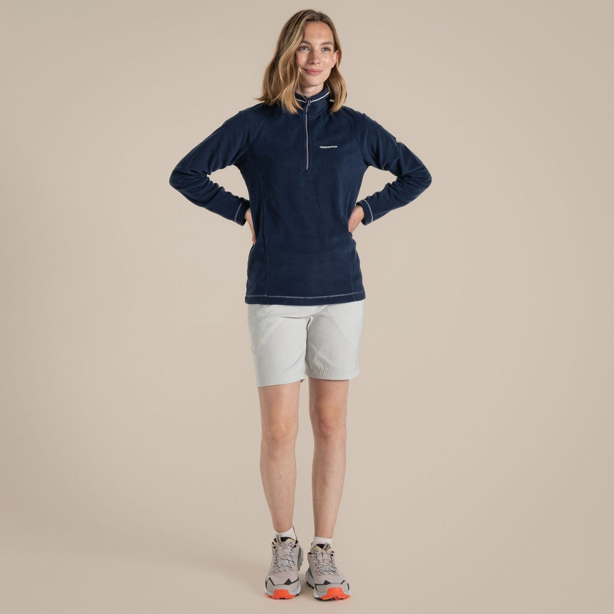 Craghoppers Miska VI Womens Half Zip Fleece Pullover in Blue Navy
