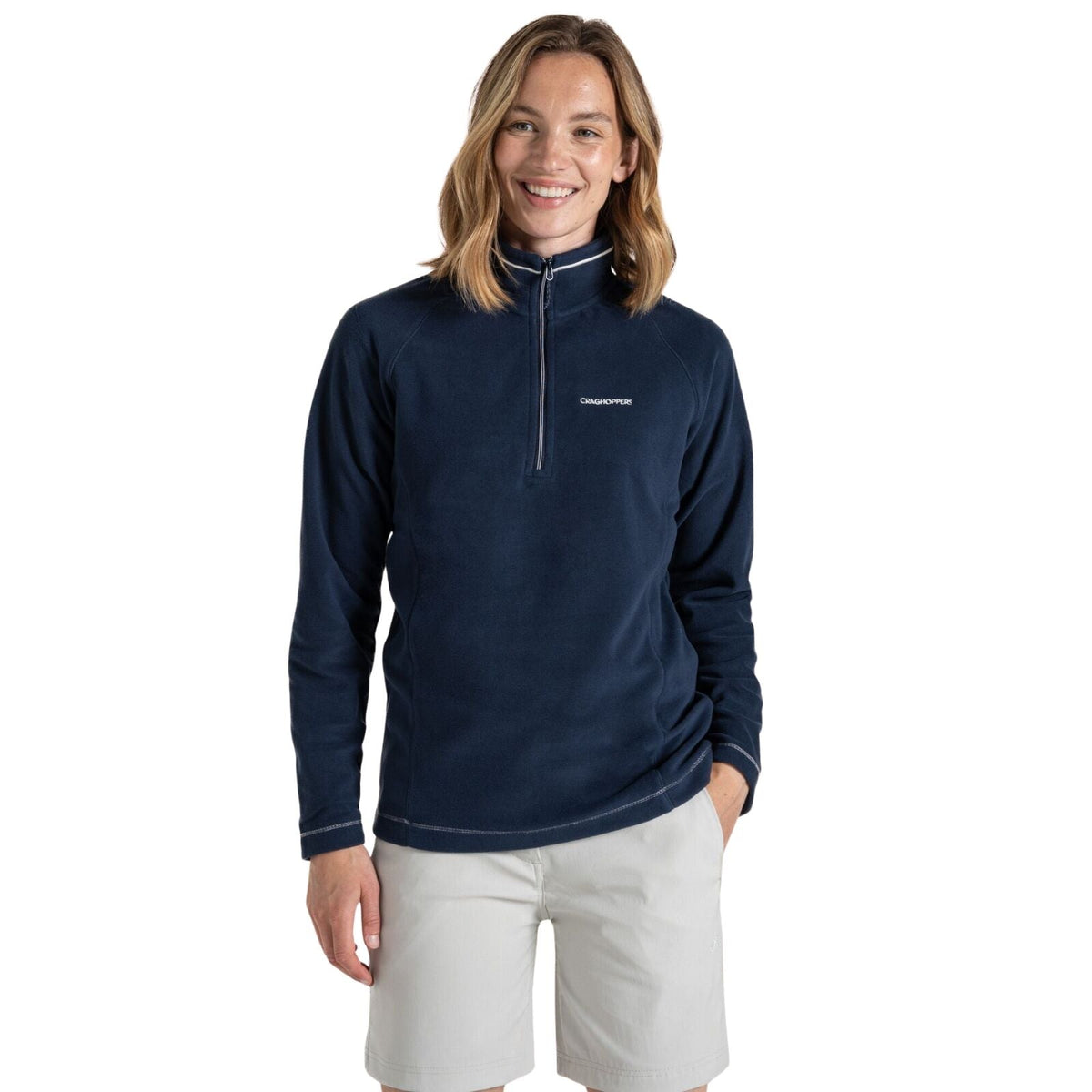 Craghoppers Miska VI Womens Half Zip Fleece Pullover in Blue Navy