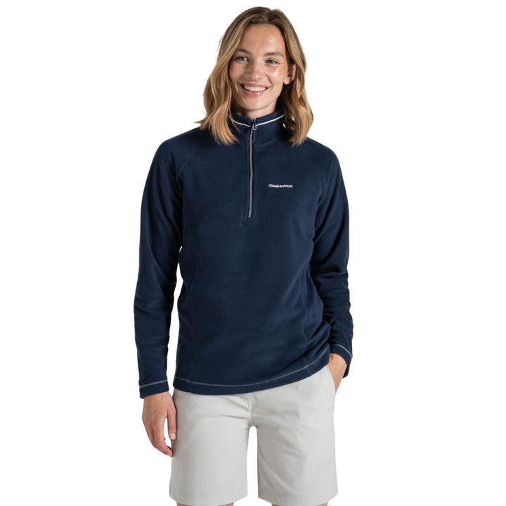 Craghoppers Miska VI Womens Half Zip Fleece Pullover in Blue Navy