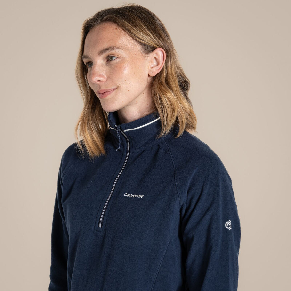 Craghoppers Miska VI Womens Half Zip Fleece Pullover in Blue Navy