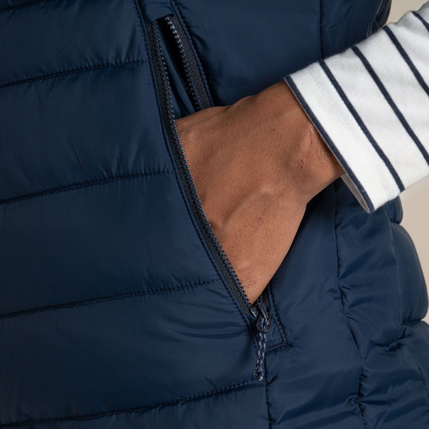 Craghoppers Compresslite IX Womens Gilet ThermoPro Packable Vest in Blue Navy