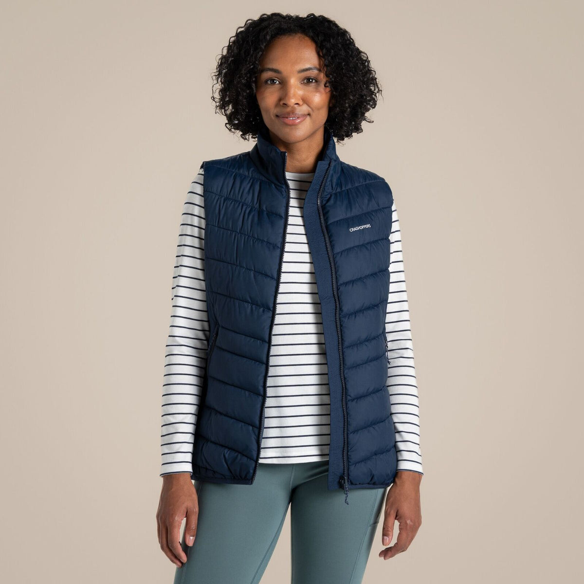 Craghoppers Compresslite IX Womens Gilet ThermoPro Packable Vest in Blue Navy