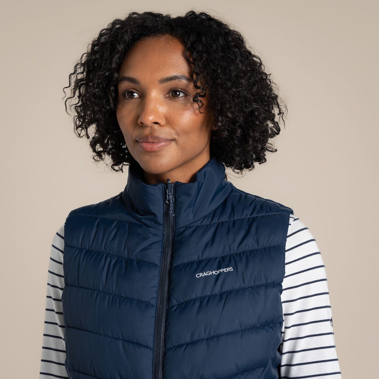 Craghoppers Compresslite IX Womens Gilet ThermoPro Packable Vest in Blue Navy