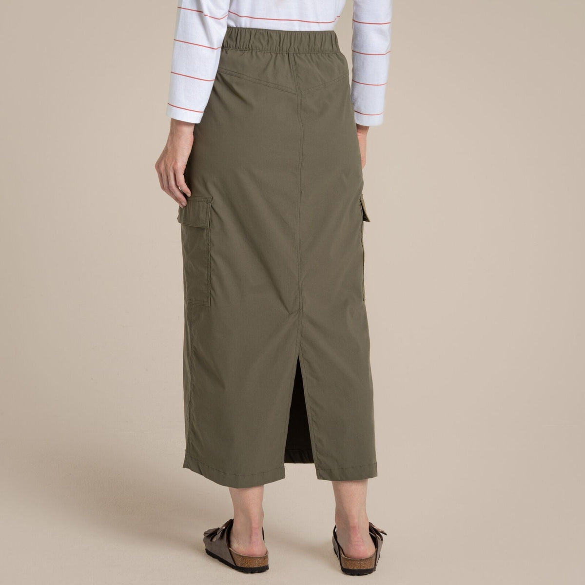 Craghoppers NosiLife Pro Womens Midi Skirt Insect Repellent UPF50+ in Wild Olive
