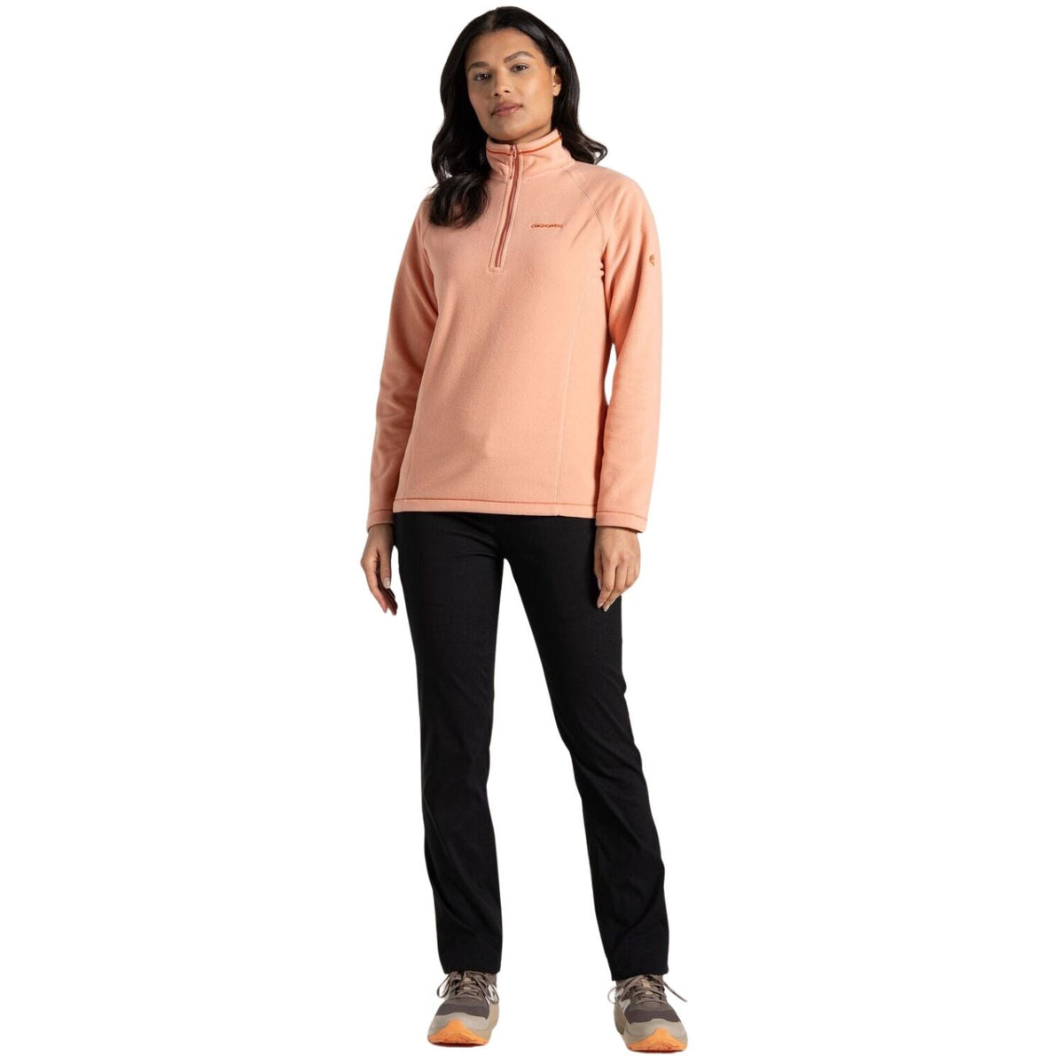 Craghoppers Womens Kiwi Pro II UPF 50+ Water Repellent Stretch Hiking Trousers in Black