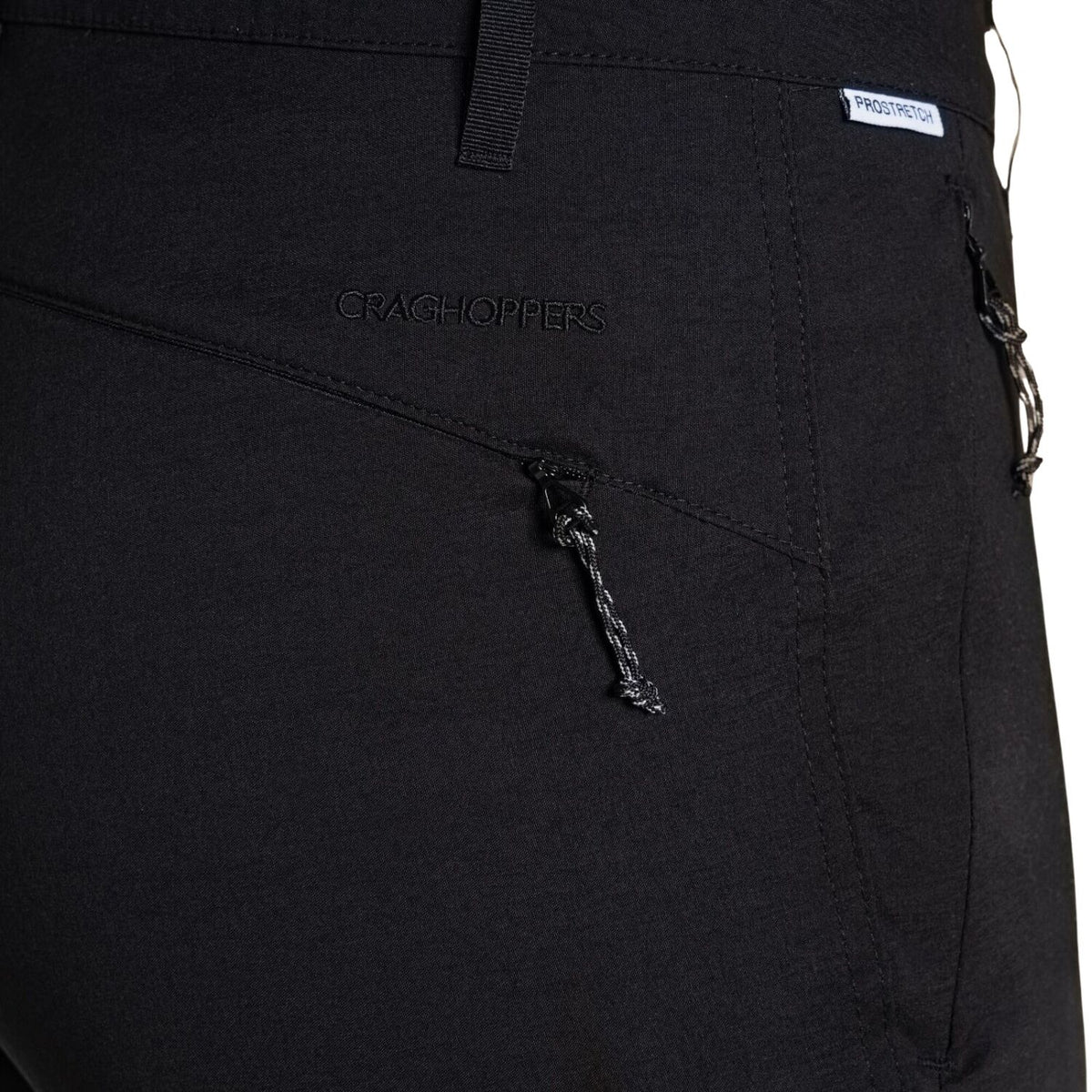 Craghoppers Womens Kiwi Pro II UPF 50+ Water Repellent Stretch Hiking Trousers in Black