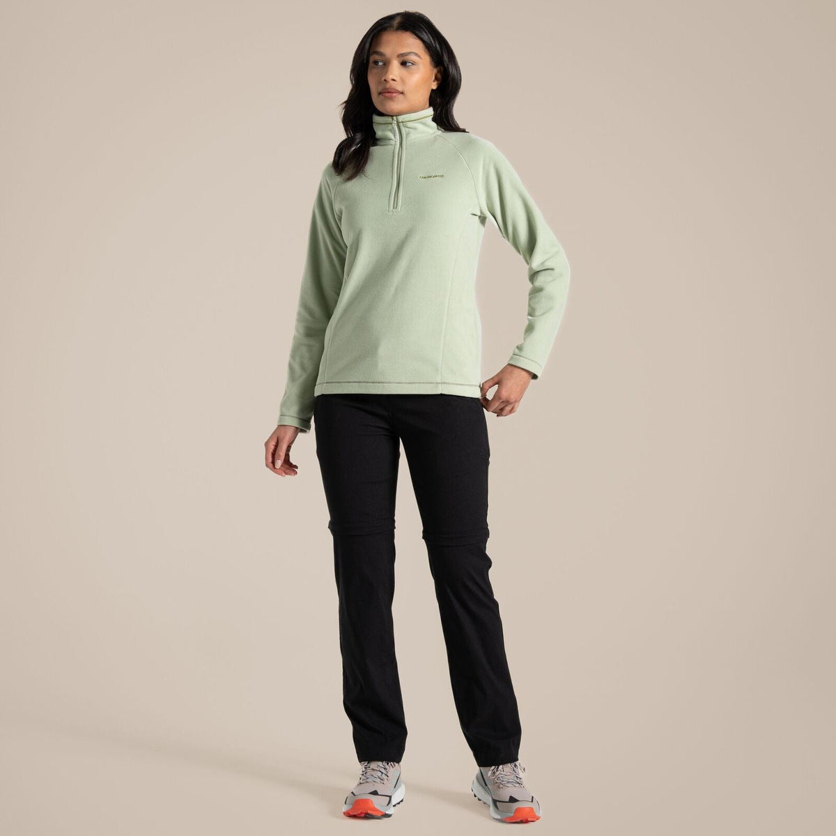 Craghoppers Kiwi Pro II Womens Convertible Trousers (REGULAR) in Black