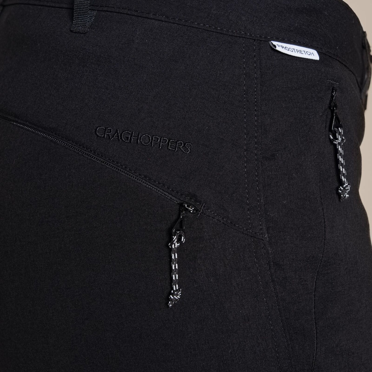 Craghoppers Kiwi Pro II Womens Convertible Trousers (REGULAR) in Black