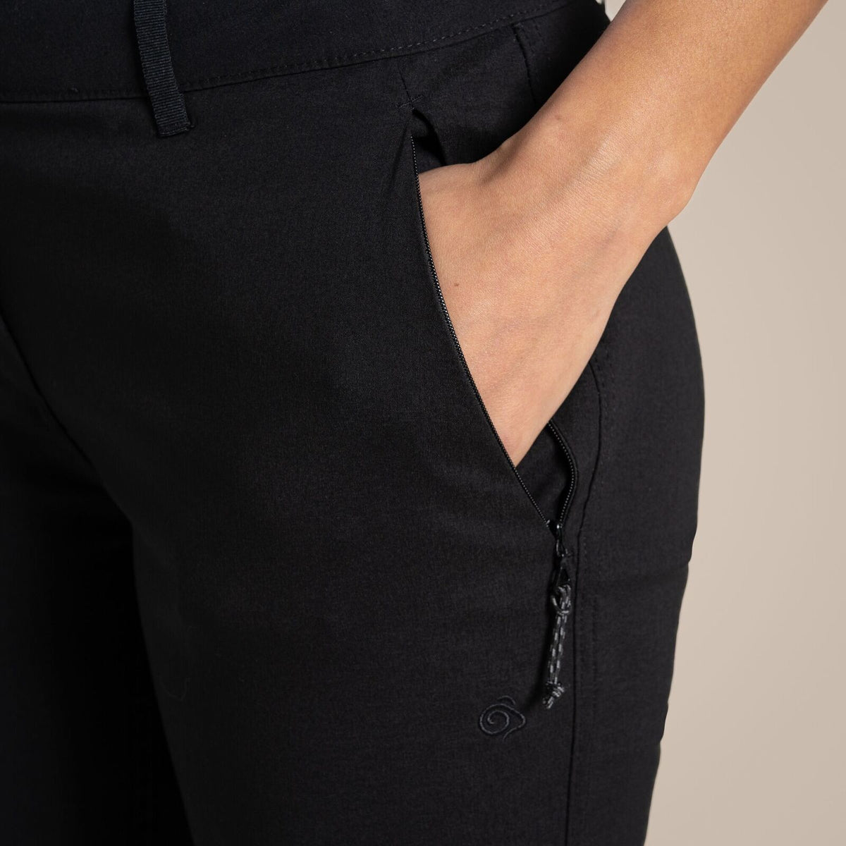 Craghoppers Kiwi Pro II Womens Convertible Trousers (REGULAR) in Black